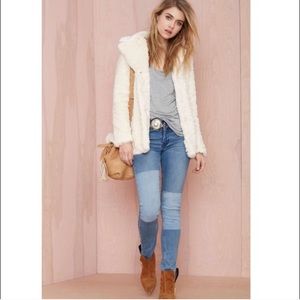 White Faux Fur Coat
